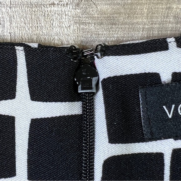 Voir Voir Size 10 Sleeveless Block Print Back Zippered Dress - Picture 9 of 11